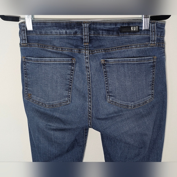 Kut from the Kloth Women's Mia Toothpick Skinny Jeans Size 6 Blue Distressed Euc - Picture 5 of 12